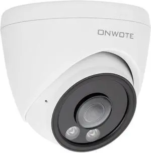 ONWOTE 156° Ultra Wide View Angle 6MP PoE IP Security Camera Outdoor, AI Human Vehicle Detection, 3072 * 2048 6 Megapixels, 2.1mm Lens, Commercial Wired Camera for Business, Add-on to PoE NVR System