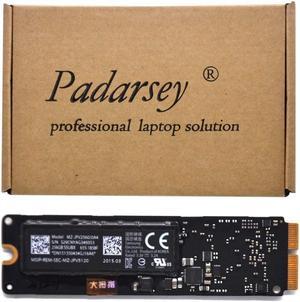Padarsey 256GB SSD (PCIe 3.0 x4, SSUBX) Compatible for MacBook Air 13" A1466 (Early 2015, 2016, Mid 2017)