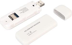 4G LTE USB Modem with SIM Card Slot, High Speed Portable Travel Hotspot Mini Router, Plug and Play, Multi User Sharing