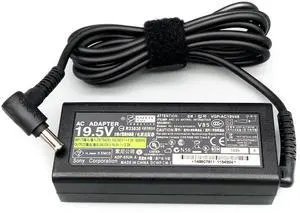 Original 19.5V 3.3A 65W Laptop Ac Power Adapter Compatible for Sony VAIO VGP-AC19V43/VGP-AC19V44 VGP-AC19V48 VGP-AC19V49 VGP-AC19V63 Notebook Charger with Power Cord