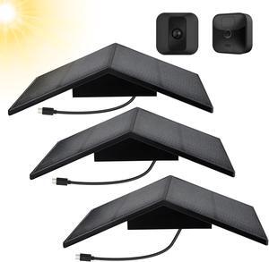 Solar Panel Compatible with Blink Outdoor (3rd Gen) Blink XT XT2 Camera, Built-in 5000mAh Rechargeable Battery, 4W Solar Panel for Security Camera Outdoor(Camera not Included)
