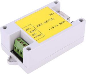 2 Channel Support Modbus TCP Protocol Dc 5V Relay Module, 3.2 X 2 X 1.2Inch Network Relay, TCP Client and Udp Mode for Smart Home MultiClient Use