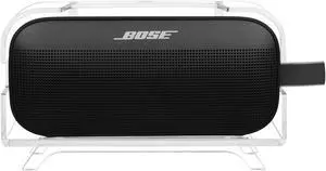 TXEsign Desktop Stand for Bose SoundLink Flex Bluetooth Speaker, Retro Table Holder Display Stand Base Mount Acrylic Speaker Stand Mount Base Bracket (Transparent)
