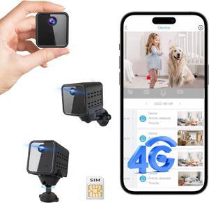 2K Security Camera, Cellular Indoor Camera, No WiFi Camera SIM Card Included, Not Support WiFi, Radar Motion Sensor, FHD 4G Car Security Camera, 15-Day Standby Battery Life, Portable Wireless Camera