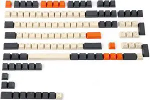 Carbon Miami PBT Double Shot Shine Through ANSI Backlit Keycaps for MX Mechanical Keyboard Melody 96 KBD75 68 61 87 104 Keychron(Only Keycap) (Carbon)