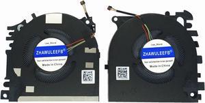 ZHAWULEEFB Replacement New CPU +GPU Cooling Fan for HP Zbook Fury 15 G7 15 G8 Laptop MG75090V1-1C120-S9A MG75090V1-1C110-S9A ND75C52-19L05 ND75C53-19L06 DC5V 2.25W Fan
