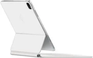 SopiGuard Skin for 2021 Magic Keyboard Case 12.9 Precision Edge-to-Edge Vinyl Sticker Top, Keyboard, and Rear Panel (Matte White)