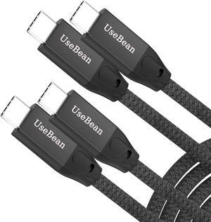 UseBean USB C to USB C Cable 100W 15FT 2Pack, USB C 3.2 Gen 2X2 20Gbps Data Cable 4K Video, Type-C PD Fast Charging Cord, for MacBook Pro, iPad Mini 6/ Pro, Galaxy S24+/S24 Ultra/S23, Switch
