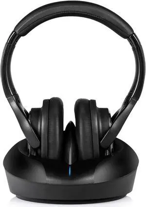 ZANCHIE Wireless TV Headphones Over Ear Headsets-RF Transmitter Charging Dock, Hi-Fi Stereo Cordless Headphones for TV, Adjustable Lightweight Rechargeable 10Hrs Battery for Hard of Hearing, 330ft