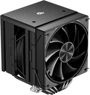 CPU Cooler Air, Dual Tower CPU Cooler with 120mm PWM Fan, 6 Heat Pipes CPU Air Cooler for AM5/AM4/AM3, Cooler for PC Compatible with Intel LGA 1700/1150/2011/2066/1151/1155/1156(Black)
