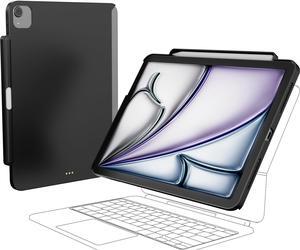 SwitchEasy CoverBuddy Lite for 2024 iPad Air 11" - iPad Air Case Compatible with Magic Keyboard for iPad Air (M2), with Apple Pencil Pro Pencil Holder - Black