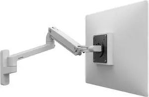 Ergotron - MXV Single Monitor Arm, VESA Wall Mount - for Monitors Up to 34 Inches, 7 to 20 lbs - White