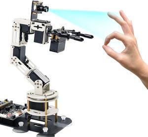 Yahboom Robot Arm ROS Virtual Machine as Controller Programmable AI Visual Recognition 6DOF Mechanical Arm Research Robot DOFBOT-SE NO Required Raspberry Pi Jetson Nano High Cost Performance