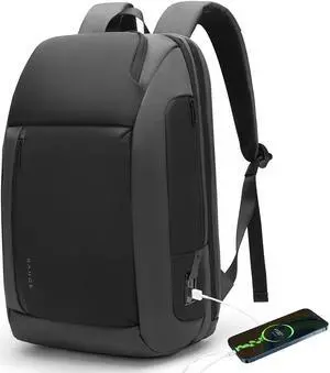 BANGE Travel BackpacksOvernight Laptop Carry-On Backpack for Airplanes Waterproof 15.6 inch Laptop Backpack for Men and Women (Grey)