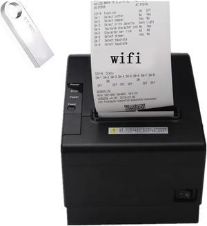 Wifi POS kitchen Printer, 80mm Thermal Receipt bluetooth wireless Restaurant ticket bill Auto cutter Printer ,Support android/Windows for small business ,NOT FOR ios/ipad/MAC(USB+Bluetooth+Wifi)