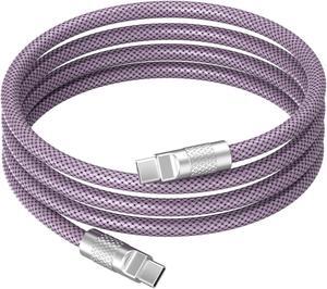 Thunderbolt 4 Cable, 3.3 ft USB-C to USB-C Cable with 240W Charging, Supports 4K144hz,8K 60hz Display and 40Gbps Data Transfer, for iPhone 15, MacBook, iPad, Galaxy S24, Pixel 8 and More(Purple,3.3ft)
