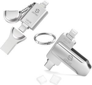 JSL JDTDC MFi Certified Photo Storage Stick for iPhone iPad Memory External Storage for iPhone Thumb Drive iPhone Lightning USB Flash Drive iPhone Backup Stick