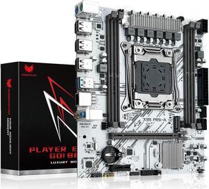 SHANGZHAOYUAN X99 LGA 2011-3 Motherboard Micro ATX Gaming Motherboard for Intel Xeon E5 V3 V4 Series Processors (DDR4 Max 128GB, PCIe 3.0, NVME/NGFF M.2, Gigabit LAN, SATA 3.0, USB 3.0), X99 PR9-A