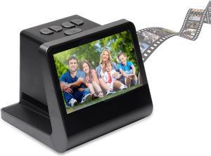 Slide & Negative Scanner with 5inch LCD Screen, 48MP Digital Film Scanner Convert 135 126 110 Super 8mm Films to High Resolution 48MP JPEG Digital Photos