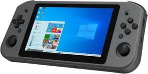 WIN600 Handheld PC Game Console 5.94 Inch IPS Touch Screen Preset Windows10 Home Edition System 256GB M.2 SSD (Black)