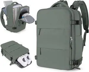wepadre Large Travel Backpack for Women and Men, Airline Approved Carry On Bag, Waterproof Laptop Backpack, College Essentials, Unisex