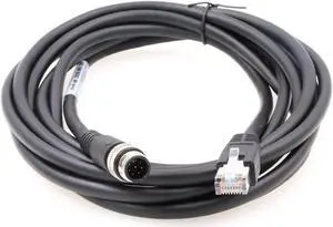 ZBLZGP M12 8 Pole Male A-Code to RJ45 Ethernet Cat-6 Shielded Cable for Cognex Industrial Camera (2M)