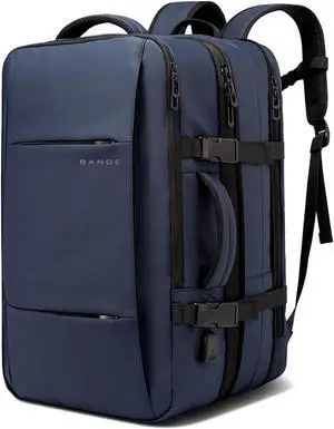 BANGE 45L Travel Backpack, Expandable Backpacks,Traveling Business Backpack For 17.3" Laptop,Airport Suitcase Backpack For Men