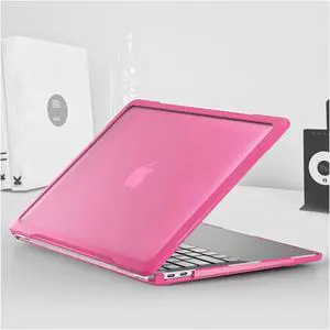 BYCeKe Ultimate Matte Protection Case for MacBook Pro 16 inch M4 M3 M2 M1 2024-2021 A3403 A3186 A2991 A2780 A2485 Pro Max Chip,Matte Soft Anti-Scratch Military Shockproof Case&Keyboard Skin,Rose