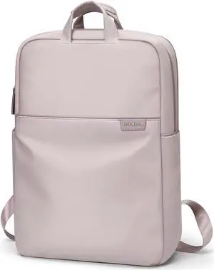 GOLF SUPAGS Travel Laptop Backpack for Women Anti Theft Slim Durable College Bookbag Business Computer Bag Fit 17Inch Notebook (Pinkish Grey, 17Inch)