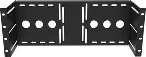 JINGCHENGMEI 4U Universal VESA LCD Monitor Mounting Bracket for 19 inches Server Rack or Cabinet, Black (MMB)