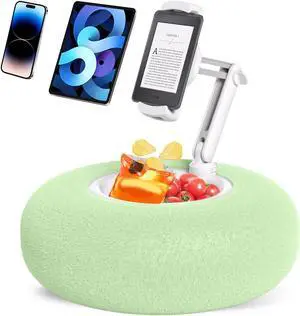 PlsHugek Pillow Stand Holder for Kindle Tablet iPad, Lap Pillow Stand Holder for Reading in Bed for 4.7"-11" Kindle,Green