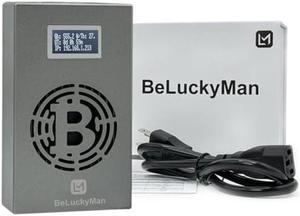 Generic BeluckyMan Bitcoin Miner BTC Lotto Device WiFi SHA-256 500GH/S BM1366 Asic Chip Micro Silent Cryptocurrency Solo miner Bitcoin Machine Home Use, grey
