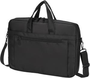 uxcell 15 Inch Laptop Briefcase Bag Oxford Removable Adjustable Shoulder Strap for Business Travel, Black