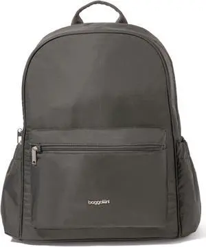 Baggallini Securtex Anti-Theft Laptop Backpack, Charcoal