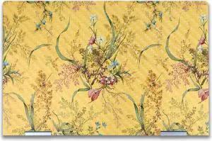 Carbon Fiber Laptop Skin Compatible with HP Envy x360 14 (2023) - Yellow Marble End - Premium 3M Vinyl Protective Wrap Decal Cover - Easy to Apply | Crafted in The USA by MightySkins