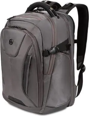 SwissGear ScanSmart Laptop Bag, Grey Ballistic, Fits 15-Inch Notebook