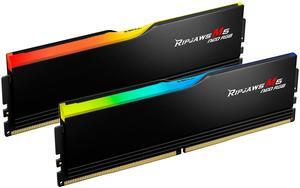 G.SKILL Ripjaws M5 Neo RGB Series (AMD Expo) DDR5 RAM 32GB (2x16GB) 6000MT/s CL36-48-48-96 1.25V Desktop Computer Memory UDIMM - Matte Black (F5-6000J3648D16GX2-RM5NRK)