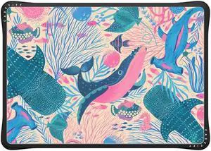 CASETiFY Impact MacBook Air 13" (M1/Intel) Case [Cushioned Impact Corners/Scratch-Resistant/Anti-Slip Grip] - Under The Sea - Clear Black