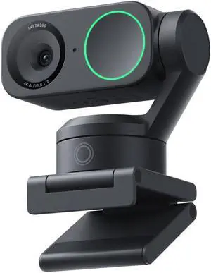 Insta360 Link 2 - PTZ 4K Webcam for PC/Mac, 1/2" Sensor, AI Tracking, HDR, AI Noise-Canceling Mic, Gesture Control for Streaming, Video Calls, Gaming, Works with Zoom, Teams, Twitch