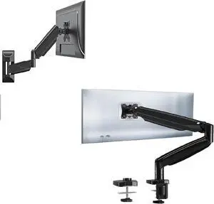MOUNTUP Ultrawide Single Monitor Arm & Single Monitor Wall Mount MU2007 Bundle