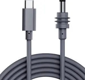 ABOUSHE Starlink Mini Cable 16.4FT, USB C to DC Power Cable 100W Input USB Type C to DC Cable for Starlink Mini Work with 65W+ Power Bank and PD Charger Waterproof