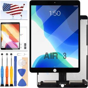 LCD Screen for iPad Air 3 Screen Replacement for iPAD Air 3rd Gen 2019 LCD Display Touch Glass Digitizer Assembly A2152 A2123 A2154 A2152 Tablet Repair Kit (No HomeButton) (Black)