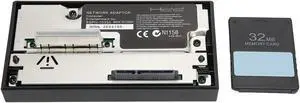 for PS2 SATA Network Adapter, SATA Interface Game Hard Disk Adapter Network Adapter with 32MB FMCBV1.953 Memory for PS2 Console