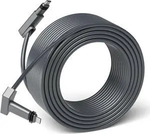 Azduou 75FT Replacement Cable for SpaceX Starlink Rectangular Satellite V2, Standard Actuated Gen 2 Extension Cable with Waterproof End Caps