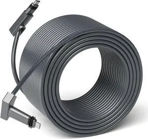 Azduou 150FT Replacement Cable for SpaceX Starlink Rectangular Satellite V2, Standard Actuated Gen 2 Replacement Cable for Starlink, Starlink Gen 2 Extension Cable with Waterproof End Caps150Feet