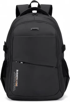 DGXWLLW Travel Laptop Backpack for Men Women, 25L Daily Backpacks Water Resistant Business Work Bag Casual Daypack for College Big Backpack Fits 18 Inch Computer, Black