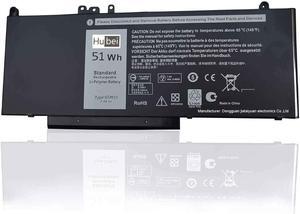 Hubei G5M10 8V5GX R9XM9 WYJC2 1KY05 Laptop Battery Replacement for Dell Latitude 14 E5450 Latitude 15 E5550 Latitude 12 E5250 Notebook[7.4V 51Wh]