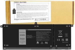 53Wh H5CKD Battery for Dell Vostro 5300 5301 5401 5501 5402 Latitude 3410 3510 Inspiron 5300 5401 5408 5409 5501 5508 5400 5406 5509 7405 7300 7500 2-in-1 Silver Edition 7T8CD TXD03 0H5CKD JK6Y6
