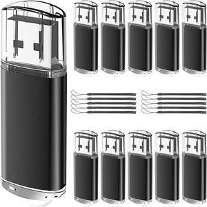 EASTBULL Bulk Flash Drive 8GB Flash Drives 20 Pack USB 2.0 Drive Bulk Memory Thumb Drive for Storage and Backup 8GB 20 Pack,Black