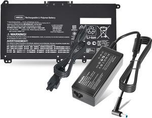 Emaks Battery HW03XL and Charger 65W for HP Pavilion 15-EG0000:15-eg3053cl eg0073cl 15-eg3097nr eg0050wm 15-eg0025nr eg1073cl eg0021nr eg1053cl eg1077nr eg0053cl eg3055cl HSTNN-IB90 IB9O LB8U OB2A
